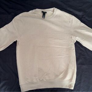 H&M Men's Beige Crewneck Sweater